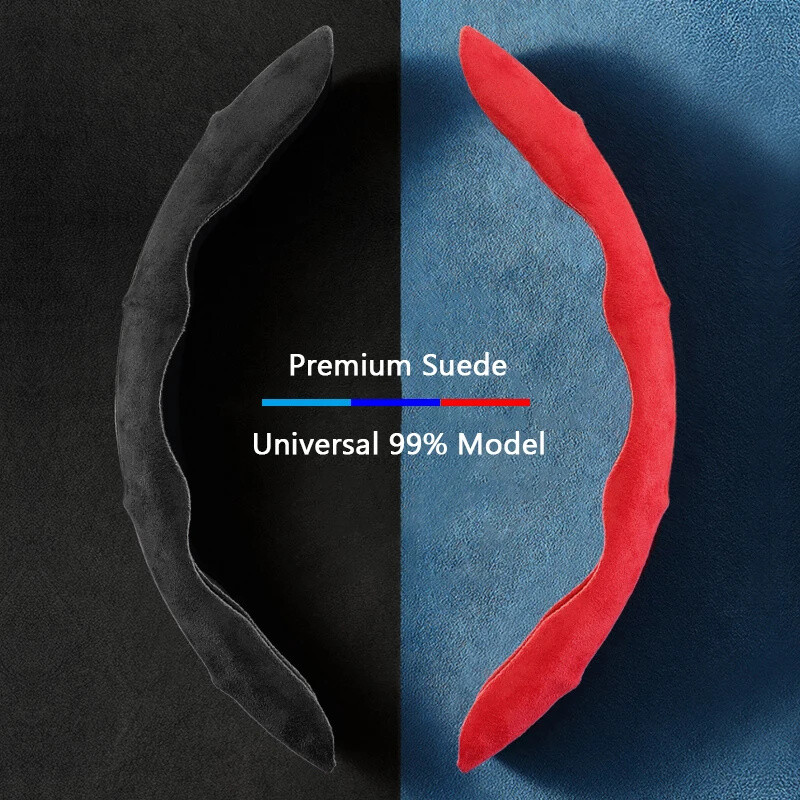 Seemisnahast roolikate 38 cm auto rooliratta kaitse, tekstureeritud libisemisvastased higikindlad universaalsed dekoratiivtarvikud