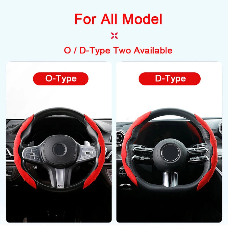 Seemisnahast roolikate 38 cm auto rooliratta kaitse, tekstureeritud libisemisvastased higikindlad universaalsed dekoratiivtarvikud