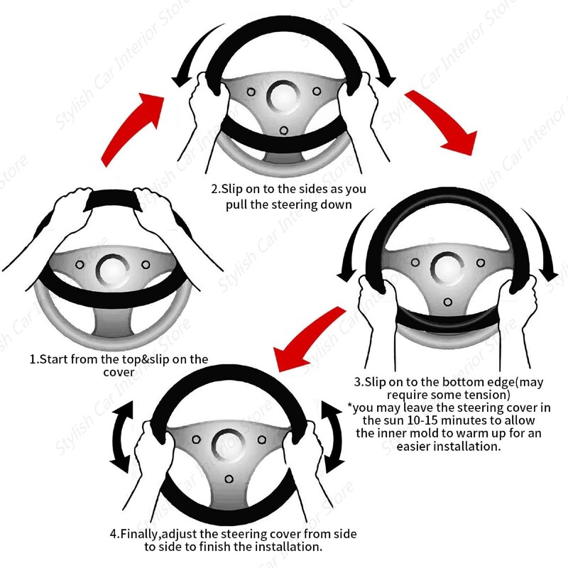 Capac volan din tablă de șah Accesorii Anti-alunecare Respirabil Ușor de instalat Husă din neopren pentru mașină SUV Camion Universal