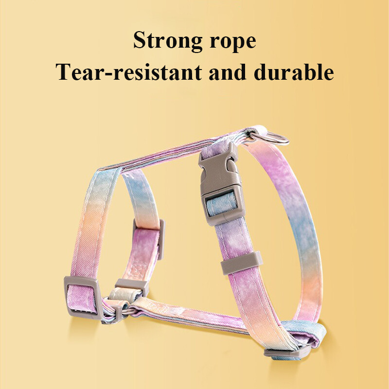 Kaķu siksnas un siksnas komplekts Regulējams, necaurlaidīgs mājdzīvnieku iejūgs kaķēnam, kas staigā ārā, kaķu kakla siksnas pavadas pavadas mājdzīvnieku piederumi