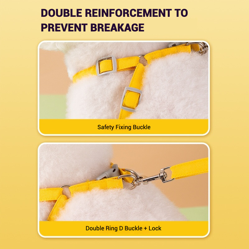 Regulējamas suņu siksnas un pavadas komplekts, No Pull mīksta, silta mājdzīvnieku iejūga, kucēnu veste maziem un vidējiem suņiem, kaķiem