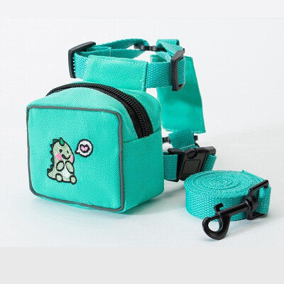 „Hamburger“ krepšio šunų diržų rinkinys lauko dekoravimui mažas vidutinis šuniuko pavadėlis, patvarus poliesteris.