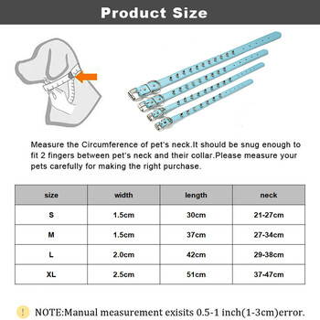 Κολάρο γάτας από τεχνητό δέρμα με κολάρο γάτας με καρφιά με ρυθμιζόμενο κολάρο για μικρά σκυλιά για κουτάβι γατάκι