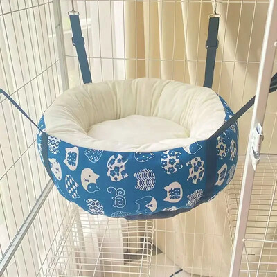 Apaļa kaķu gulta Super mīksts, silts kaķu paklājiņš šūpuļtīkls ziemas ērts pūkains spilvens mājdzīvnieku kaķēnu guļamligzda