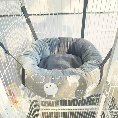 Apaļa kaķu gulta Super mīksts, silts kaķu paklājiņš šūpuļtīkls ziemas ērts pūkains spilvens mājdzīvnieku kaķēnu guļamligzda