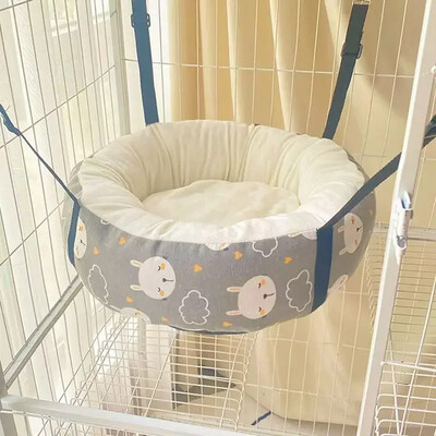 Apaļa kaķu gulta Super mīksts, silts kaķu paklājiņš šūpuļtīkls ziemas ērts pūkains spilvens mājdzīvnieku kaķēnu guļamligzda