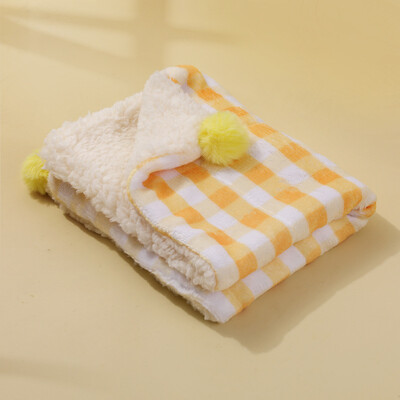 Mīksta kaķu sega, silta pūkaina plīša mājdzīvnieku guļamvietas paklājiņš kaķiem, suņiem, mazgājams, biezs, rūtains, jēra dūnu paklājiņš mājdzīvnieku piederumi