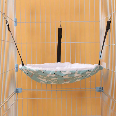 Macska függőágy, téli bársonyos macskaketrec függesztő típus, karc- és kopásálló állítható macskafészek, függőágy ketrechez