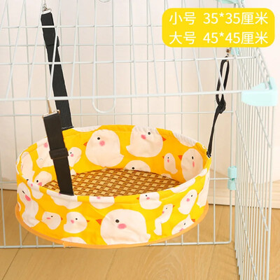 Macska függőágy, téli bársonyos macskaketrec függesztő típus, karc- és kopásálló állítható macskafészek, függőágy ketrechez