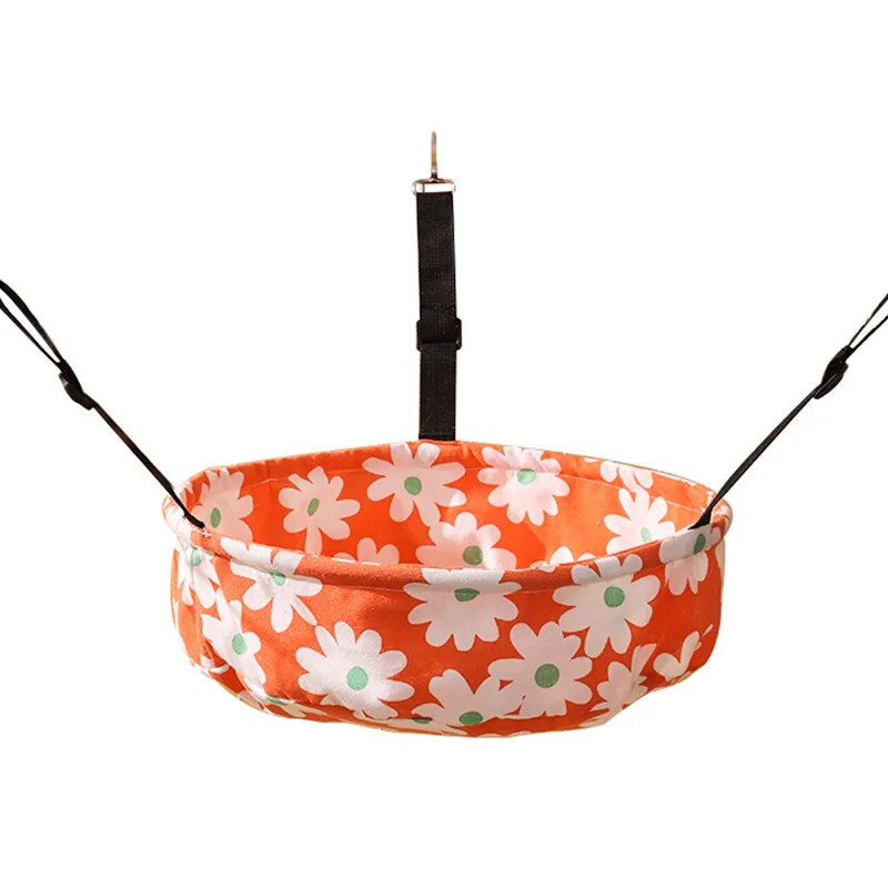 Macska függőágy, téli bársonyos macskaketrec függesztő típus, karc- és kopásálló állítható macskafészek, függőágy ketrechez