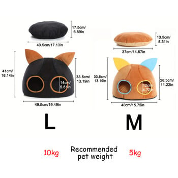 Cute Kitten Styling Tunnel for Cats Bed Dog Toys Cat Tunnel Bed Dog Kitten House Διαδραστικά παιχνίδια για γάτες Κρεβάτι με χαλάκι κουτάβι