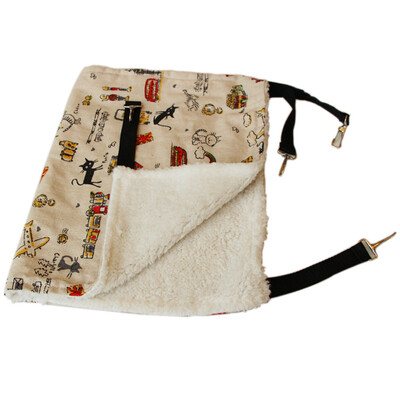 Plīša kaķu šūpuļtīkls rudens ziemas mājdzīvnieku paklājiņi kaķiem Kāmji Regulējami šūpuļtīkli Kaķēnu piederumi Izejmateriāli Piekaramā būra gulta