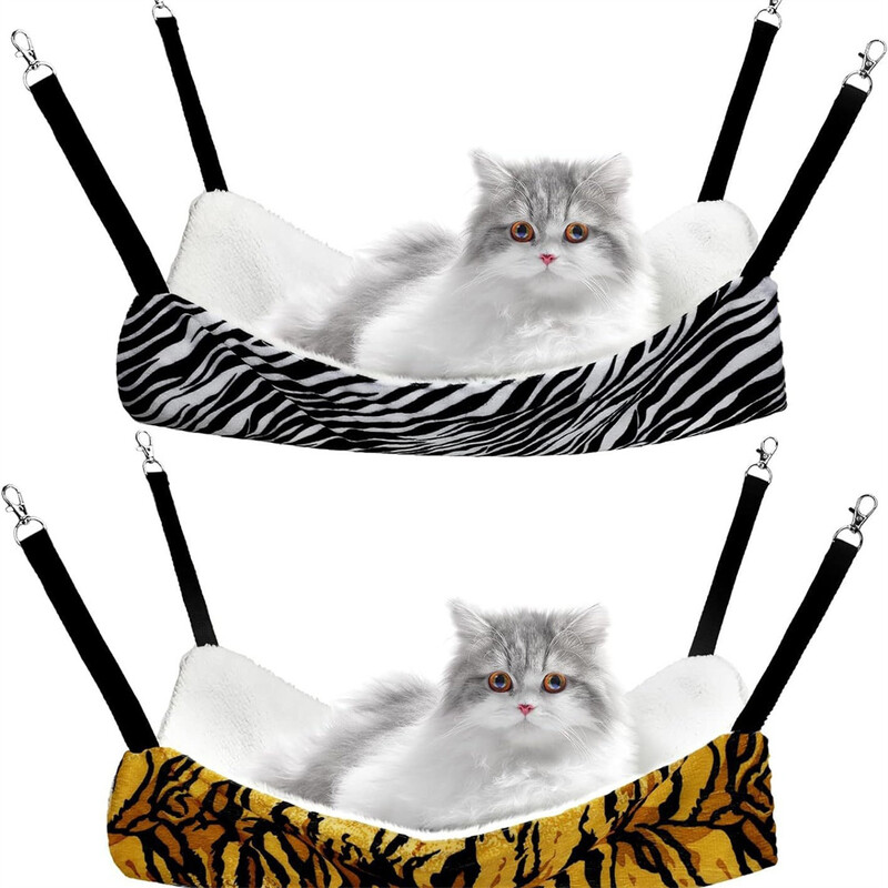 Plīša kaķu šūpuļtīkls rudens ziemas mājdzīvnieku paklājiņi kaķiem Kāmji Regulējami šūpuļtīkli Kaķēnu piederumi Izejmateriāli Piekaramā būra gulta