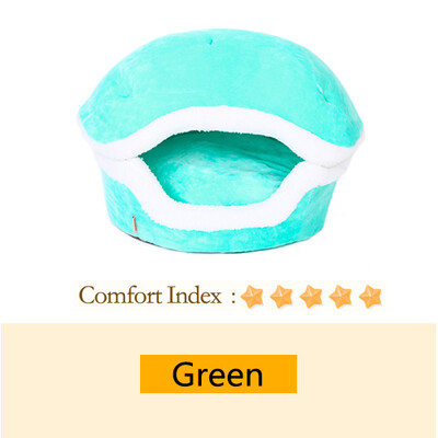 HOOPET silta kaķu gulta māja hamburgeru gulta izjaukšana vēja necaurlaidīga mājdzīvnieku kucēnu ligzdas apvalks slēpjas burgeru bulciņa ziemai