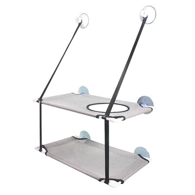 Kitty Sunny Seat — kaķa loga asari kaķa loga gultas šūpuļtīkls, sver līdz 44 lb, var tikt uzstādīts uz maza loga mīkstajiem paklājiņiem kaķiem, kaķēniem