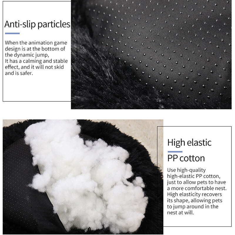 Īpaši mīksta mājdzīvnieku kaķu gulta plīša pilna izmēra mazgājama mierīga gulta virtuļu gulta Ērts gulēšanas artefakts piemērots visu veidu kaķiem