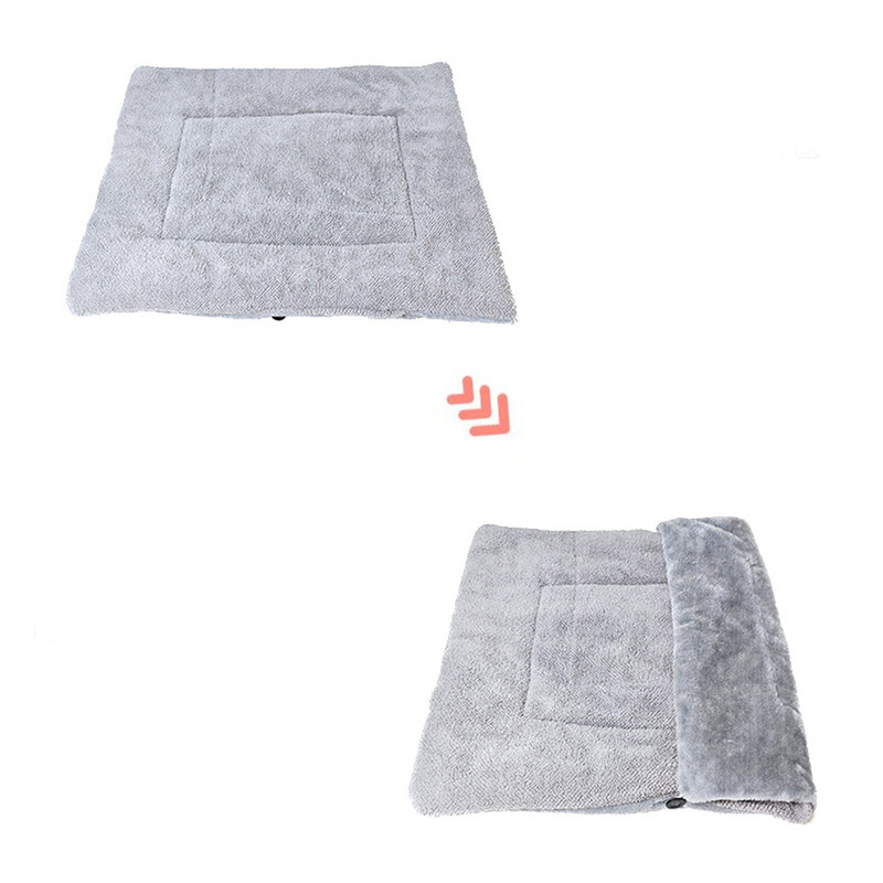 Pat pliabil pentru pisici iarnă Covorașă caldă pentru mașină Pat pentru câini Casă pentru animale de companie Pernă îngroșată de pluș