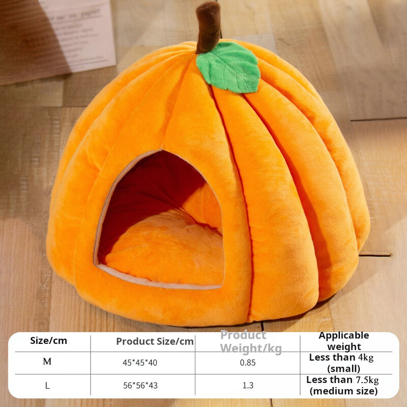 Pusiau uždaras naminių gyvūnėlių lizdas katėms, šunims rudenį žiemą, tinkamas kačių / šunų šiltai sustorėjusiai vilai