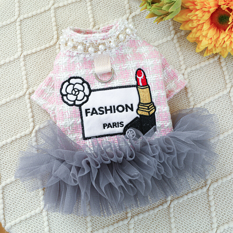 Rūpnīcas tiešā piegāde/uz vietas jaunas mājdzīvnieku drēbes, suņu un kaķu drēbes, rudens un ziemas lūpu krāsas svārki-Xiaoxiangfen