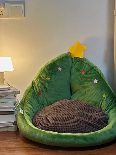 Kaķu gulta plīša suns siltais grozs Ziemassvētki Aksesuāri Mājas Spilveni Lietas Mājdzīvnieku piederumi Visi produkti Mājas aksesuāri