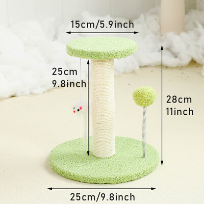 Katės medžio bokštas, kačių draskymo stulpas su interaktyviais kamuoliukais ir pliušinė pelė Kitty Cat žaidimų bokšto veiklos centras, skirtas žaisti