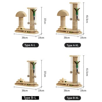 Котешки котенца Аксесоари Дърво Сизал Елементи за надраскване Стъргалка Стъргалка Топка Играчка Котки Драскалка за домашни любимци Консумативи за обучение Продукти