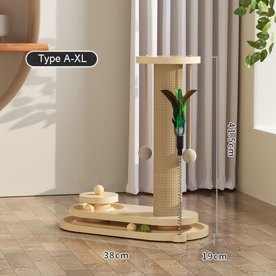 Macska cicák Kiegészítők Fa szizál kaparó tárgyak Karcoló oszlop kaparók Labdajáték Macskák Kisállatkaparó oktatókellékek Termékek