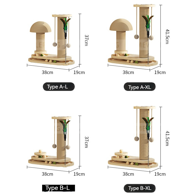 Macska cicák Kiegészítők Fa szizál kaparó tárgyak Karcoló oszlop kaparók Labdajáték Macskák Kisállatkaparó oktatókellékek Termékek