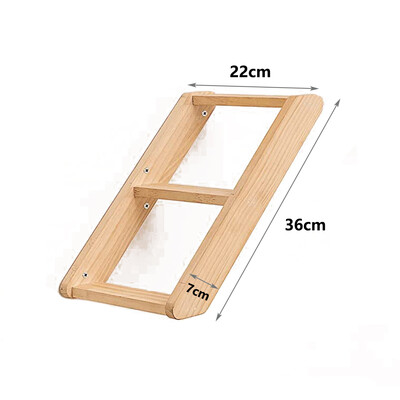 Perete de cățărat pentru pisici Arborele de pisică Raft plutitor cu scară de frânghie sisal Casă din lemn Hamac Pisicuță Scară pentru dormit și odihnă