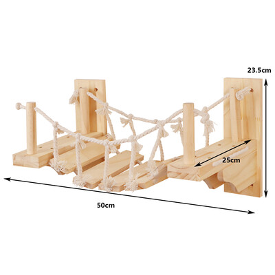 Perete de cățărat montat pentru pisici cu hamac pentru pisici și scară pentru cățărat pentru pisici Casă pentru pisici Raft pentru pisici Cuib de sisal pentru pisicuțe care se joacă și se odihnesc