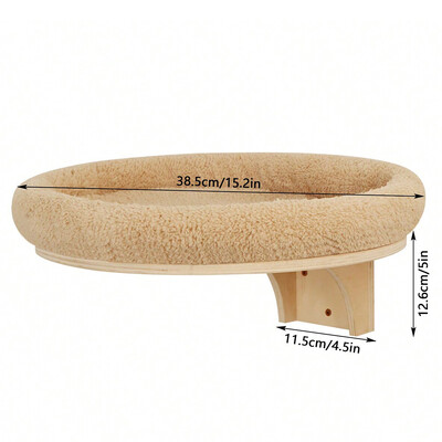 Perete de cățărat montat pentru pisici cu hamac pentru pisici și scară pentru cățărat pentru pisici Casă pentru pisici Raft pentru pisici Cuib de sisal pentru pisicuțe care se joacă și se odihnesc