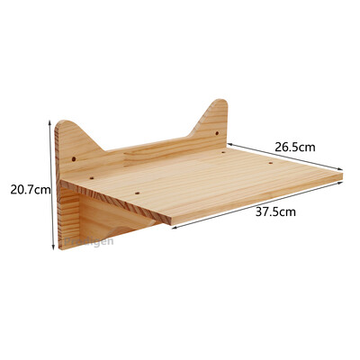 Falra szerelhető mászó macska fapolcok macskafüggőágy ugrópadlóval vagy karcoló oszloppal a macska játékhoz és alváshoz