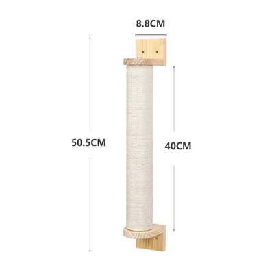 Hamac de perete pentru pisici, montat pe perete, case, cadru, mobilier de perete din lemn masiv, combinație de bibani, copac de catarare pentru pisici, pentru joacă și odihnă