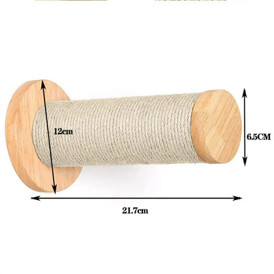 1 bucată raft din lemn pentru pisici, montat pe perete, hamac pentru pisici și platformă de sărituri cu scară pentru pisici, mobilier de interior, care se joacă