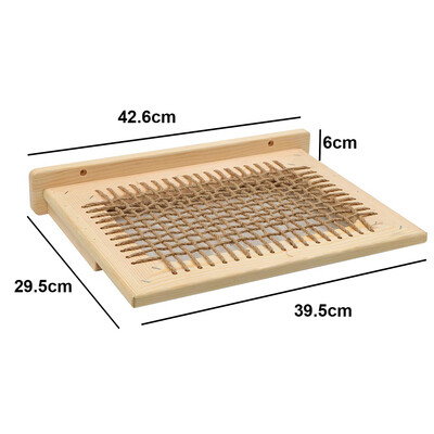 Pie sienas stiprināmi kaķu plaukti un četrpakāpju kāpnes pie sienas koka sizala gultas šūpuļtīkls lecama platforma kaķu spēlēšanai un gulēšanai