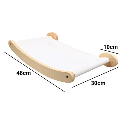 Pie sienas stiprināmi kaķu plaukti un četrpakāpju kāpnes pie sienas koka sizala gultas šūpuļtīkls lecama platforma kaķu spēlēšanai un gulēšanai