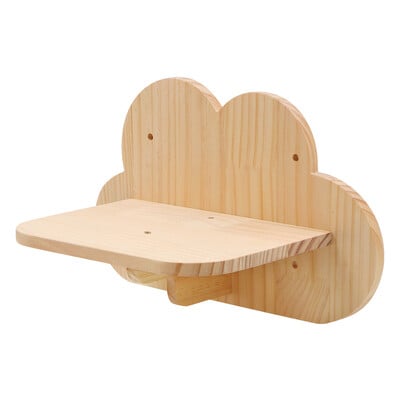 Arbore pentru pisici Suport pentru cățărare pentru pisici, montat pe perete, stâlp de zgâriat pentru pisici, pod cu hamac, biban pentru pisici și joacă