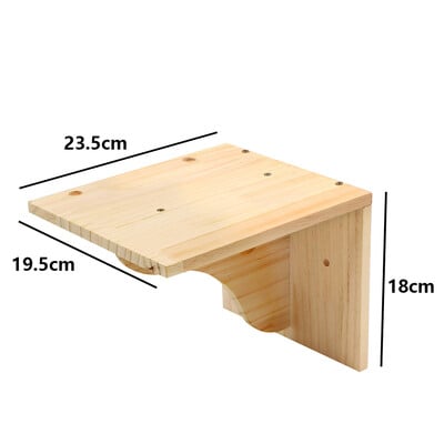 Kasside ronimisriiulid Seinale kinnitatav kassi võrkkiik ja Steps kõndimise hüppeplatvorm puitmööbli jaoks Kitty mängib ja magab