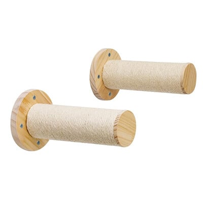 Kasside ronimisriiulid Seinale kinnitatav kassi võrkkiik ja Steps kõndimise hüppeplatvorm puitmööbli jaoks Kitty mängib ja magab