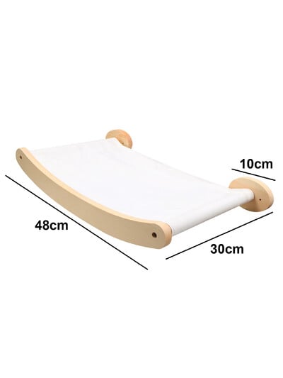 Kasside ronimisriiulid Seinale kinnitatav kassi võrkkiik ja Steps kõndimise hüppeplatvorm puitmööbli jaoks Kitty mängib ja magab