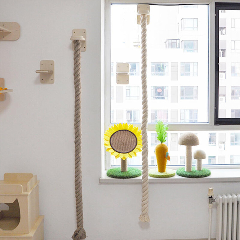 Falra szerelhető szizál kötél macska hegymászó fakarcoló oszlop Hevegés Sanctuary Interaktív játék játékok Jungle edzőterem benti macskáknak