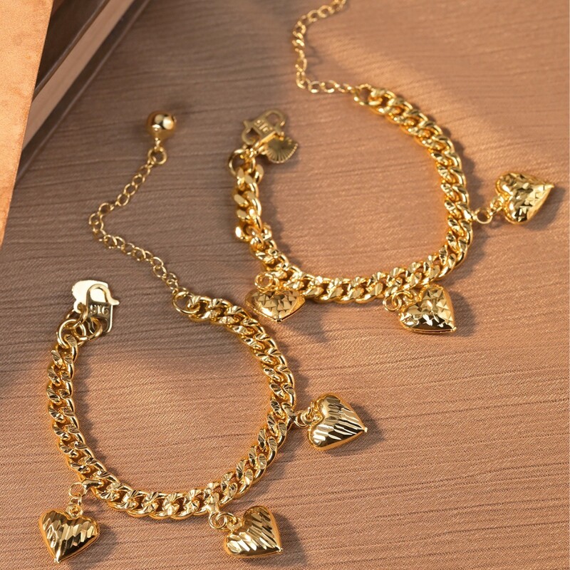 Eiropas un Amerikas pārrobežu visvairāk pārdotās bērnu rokassprādzes, vienkāršs nišas dizains, sieviešu rokassprādzes, mazas persiku sirsniņas, augstas klases mīlestības rokassprādzes