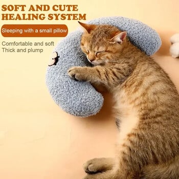 Pet Little Pillow Fashion Neck Protector Deep Sleep Puppy Kitten σε σχήμα U Μαξιλάρι Σκύλος γάτα Προσκέφαλο Μαξιλάρι ύπνου Προμήθειες για κατοικίδια