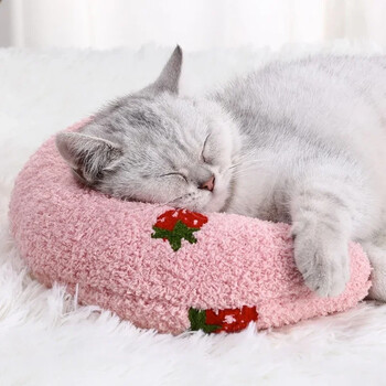 Pet Little Pillow Fashion Neck Protector Deep Sleep Puppy Kitten σε σχήμα U Μαξιλάρι Σκύλος γάτα Προσκέφαλο Μαξιλάρι ύπνου Προμήθειες για κατοικίδια