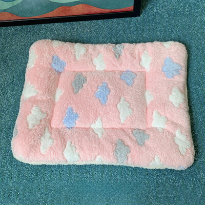 Šiltas flanelinis naminių gyvūnėlių kilimėlis šunims Katėms Minkštas vilnos antklodės Jaukus miegojimo lovos šuniukai kačiukai šuniukas kačiuko pagalvėlė naminiams gyvūnėliams aksesuaras