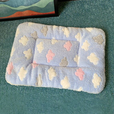 Šiltas flanelinis naminių gyvūnėlių kilimėlis šunims Katėms Minkštas vilnos antklodės Jaukus miegojimo lovos šuniukai kačiukai šuniukas kačiuko pagalvėlė naminiams gyvūnėliams aksesuaras