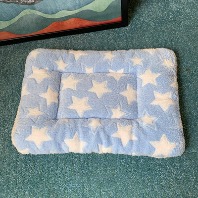 Šiltas flanelinis naminių gyvūnėlių kilimėlis šunims Katėms Minkštas vilnos antklodės Jaukus miegojimo lovos šuniukai kačiukai šuniukas kačiuko pagalvėlė naminiams gyvūnėliams aksesuaras