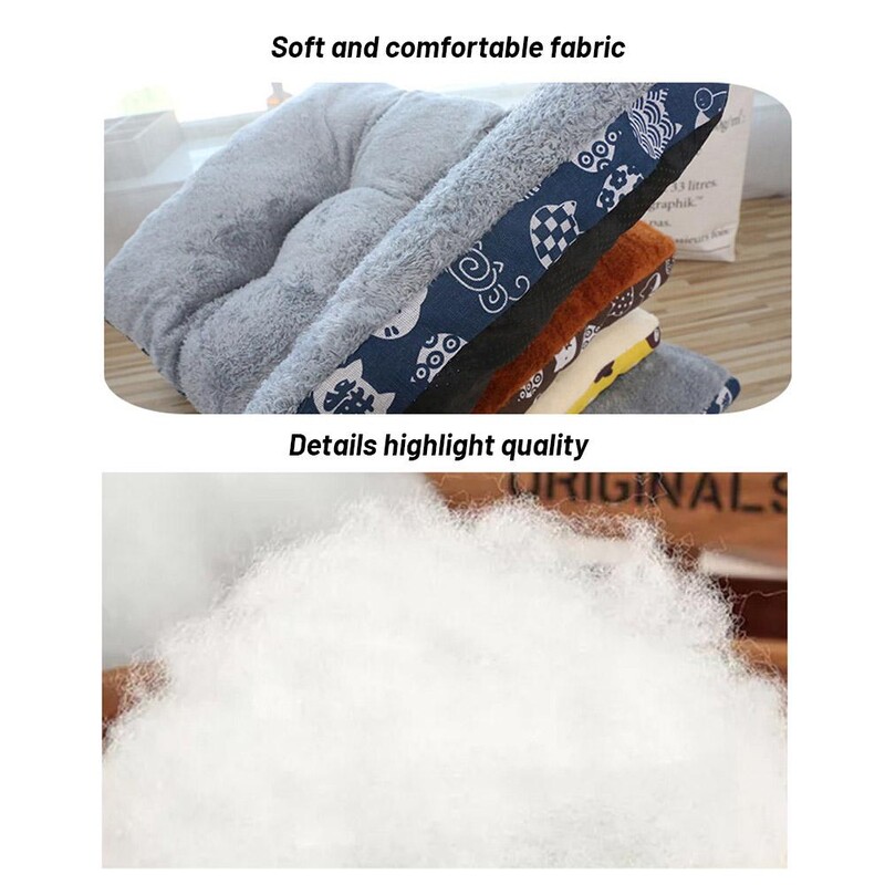 Putlus ir sutirštintas grynos medvilnės šiltas šunų lovos kilimėlis kačių čiužinys žiemai šiltas naminių gyvūnėlių kilimėlis Neslystantis dizainas mašina plaunama naminių gyvūnėlių duona Ma