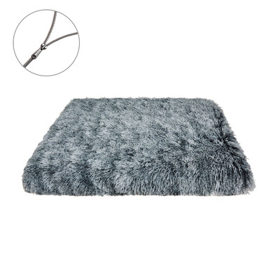 Covoraș pătrat cu grămadă lungă pentru animale de companie Casă pentru pisici pentru câini Pat pentru câini Covoraș detașabil, cu fundul anti-alunecare, canapea pentru somn adânc, iarnă, paturi calde pisici