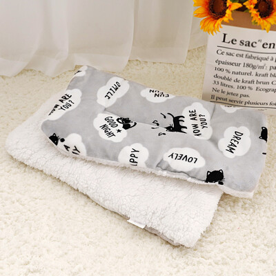 Žiemos augintinio šunų lovos kilimėlis Minkštas vilnas šuniukų kačių antklodė šunų čiužinių lovos šiltos miegui skirtos pagalvėlės veislynas mažiems vidutiniams dideliems šunims